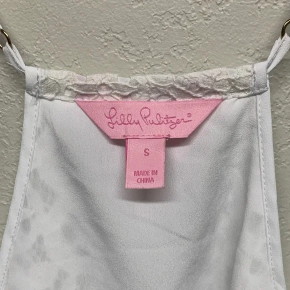 Lilly Pulitzer White Lace Tank Top Size Small - Picture 2 of 3
